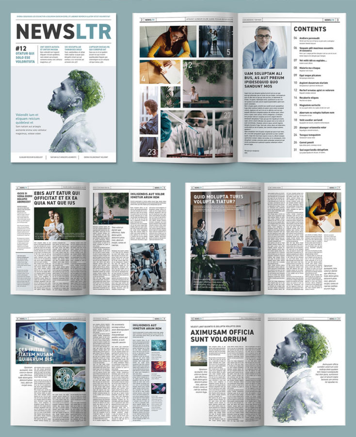 Clean Fashion Magazine Layout