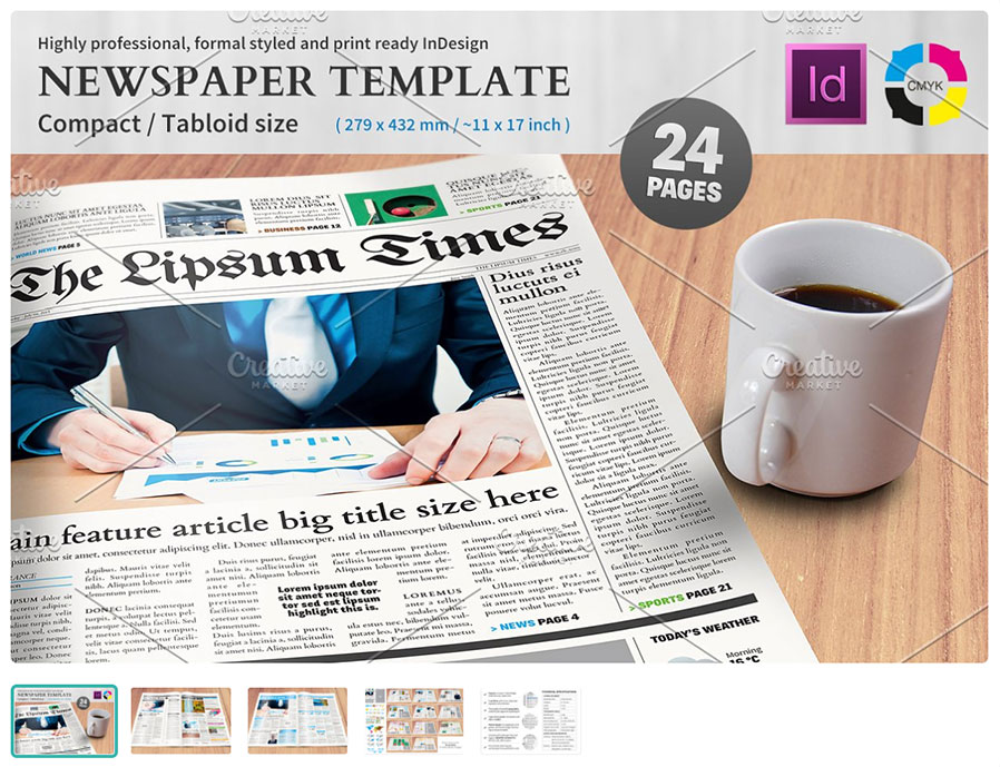 Compact Newspaper-Template