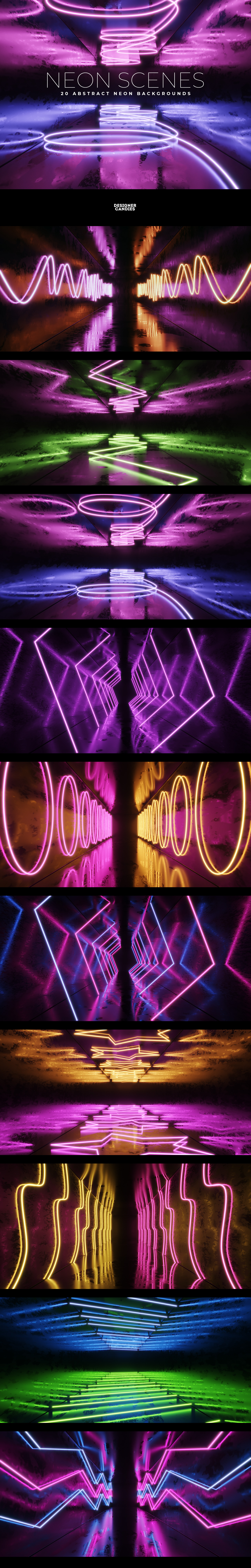 Neon Scenes Abstract Neon Background Images