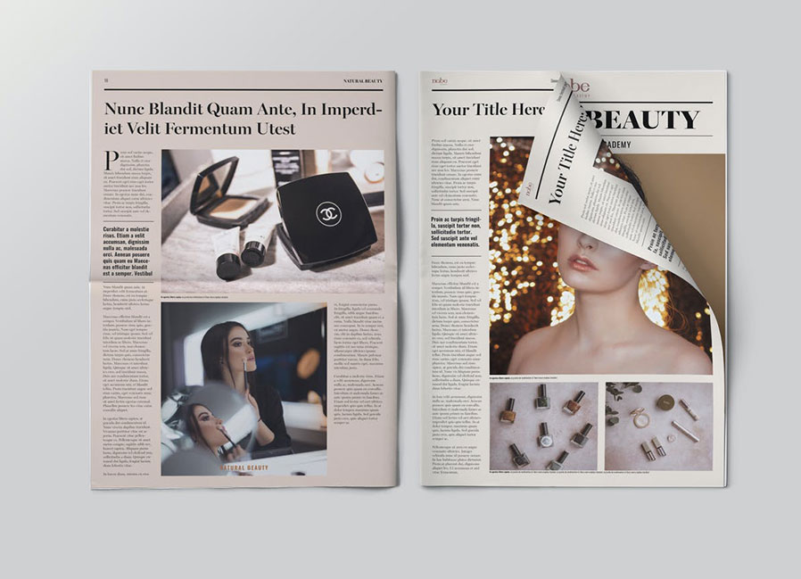 Classic Beauty/Financial Newspaper Template