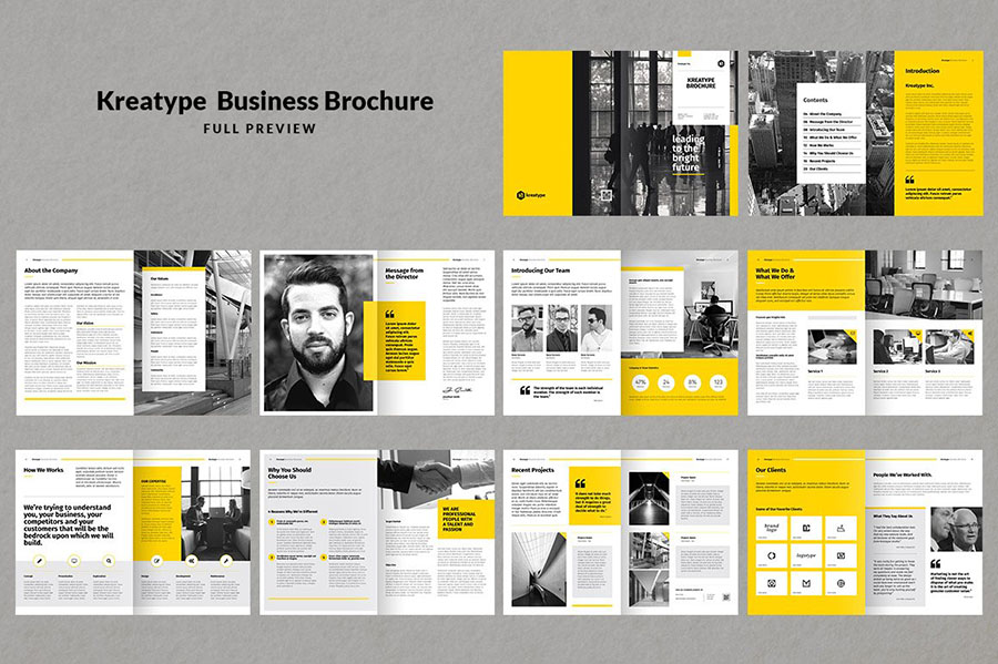 Kreatype InDesign Brochure Templates