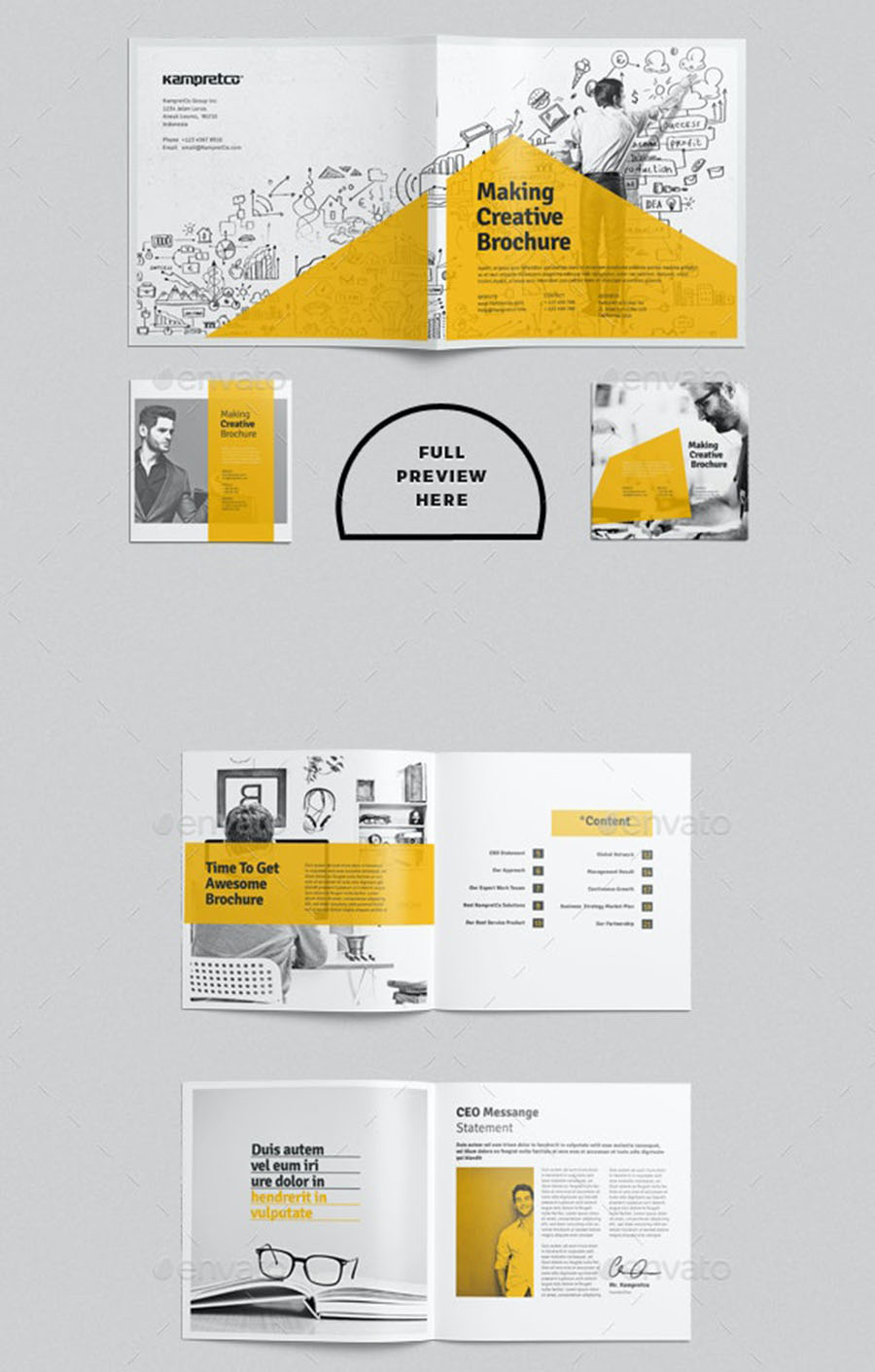 Square InDesign Brochure Template