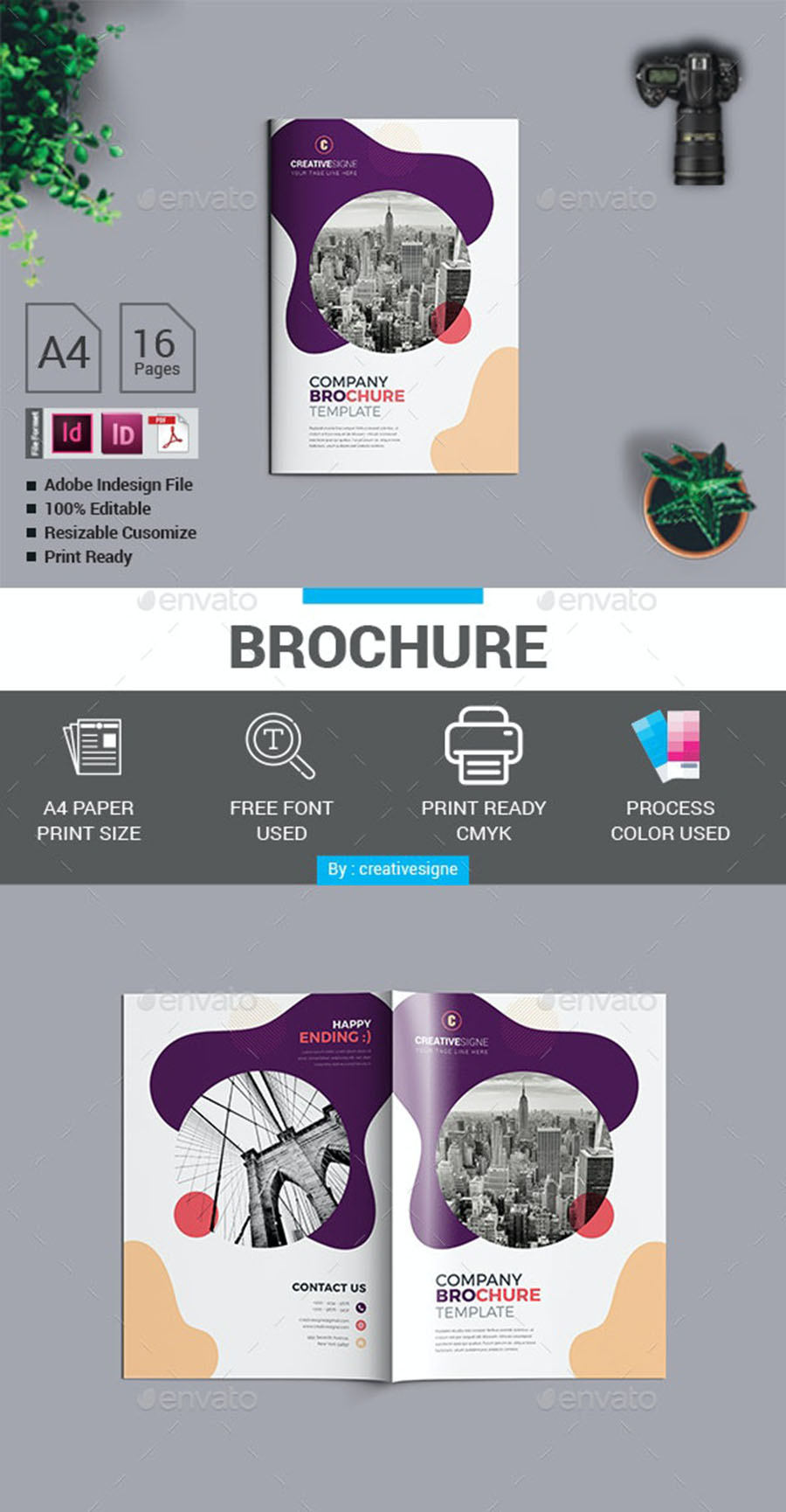 Creative Company InDesign Brochure Templates