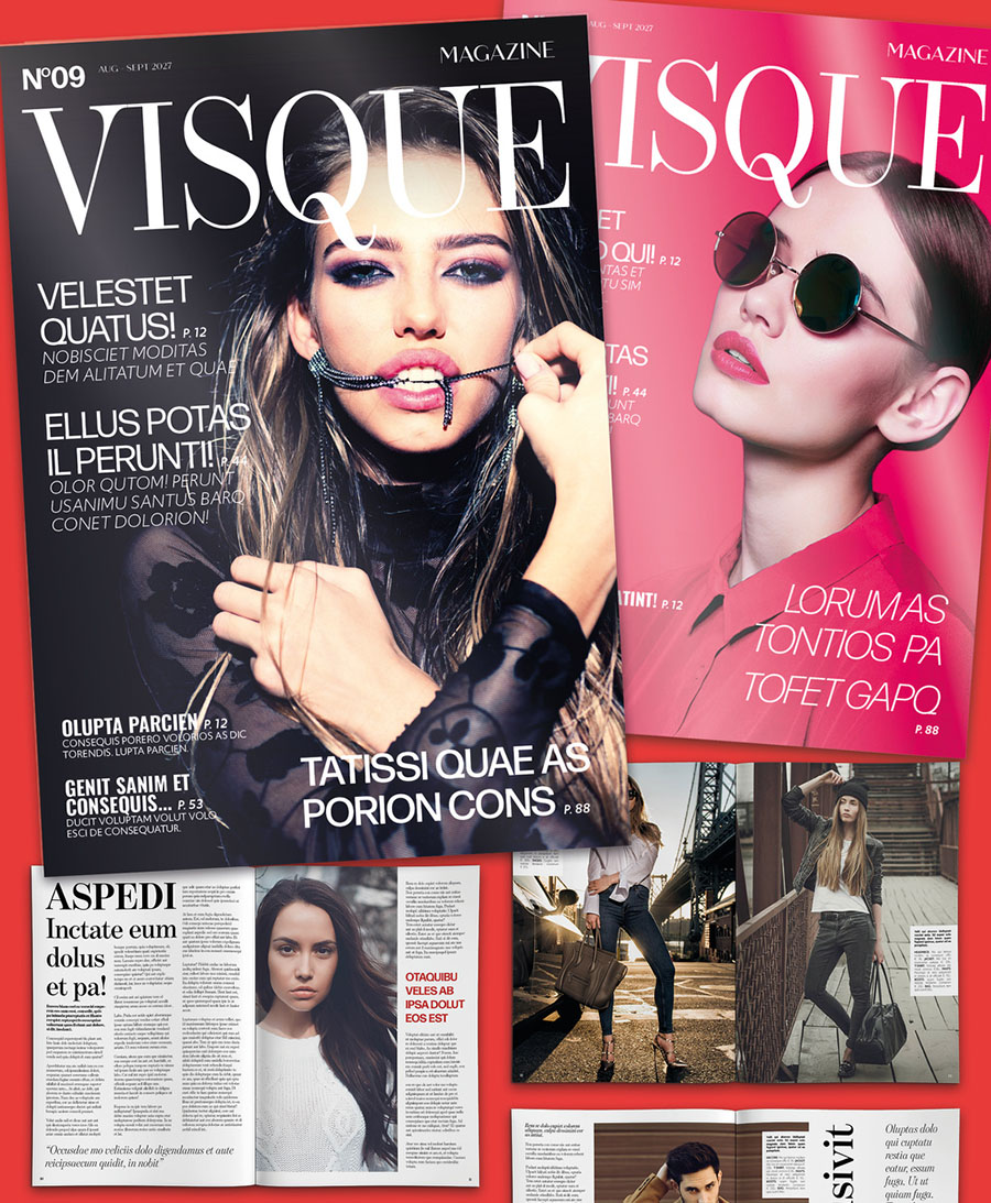 Fashion and Lifestyle Magazine Design Layout