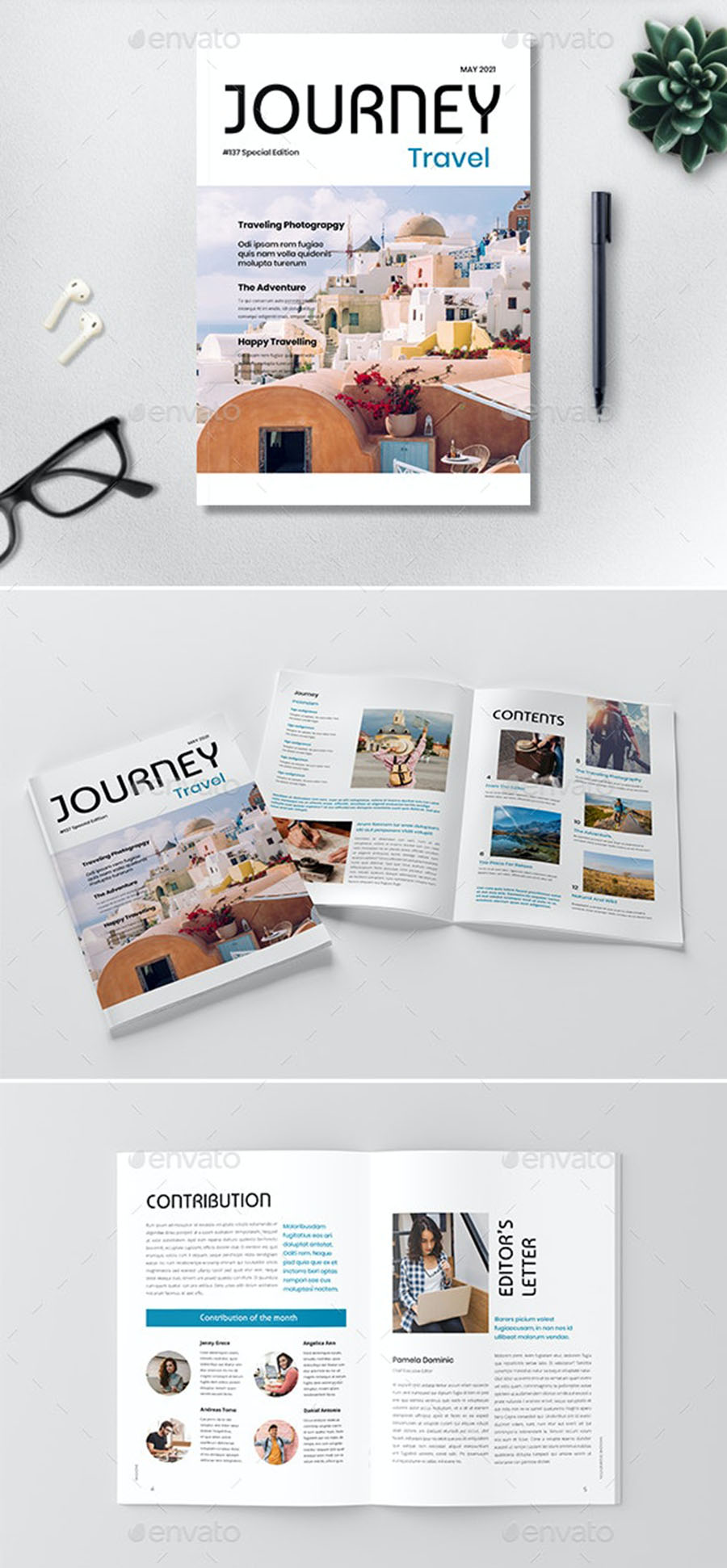Journey InDesign Magazine Template