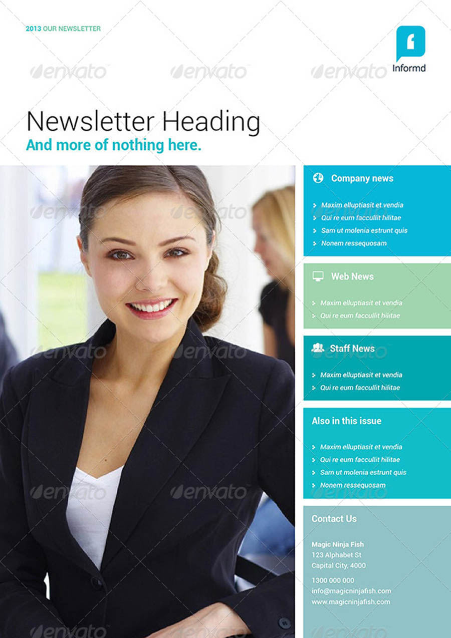 Informd InDesign Newsletter Templates Informd InDesign Newsletter Templates