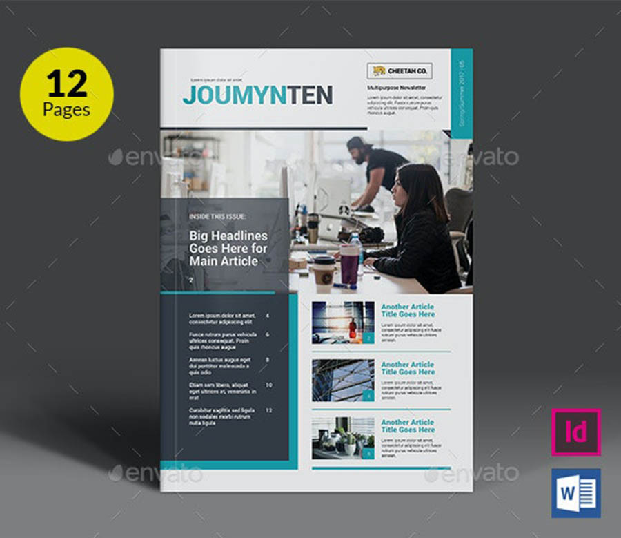 New Multipurpose InDesign Newsletter Templates New Multipurpose InDesign Newsletter Templates