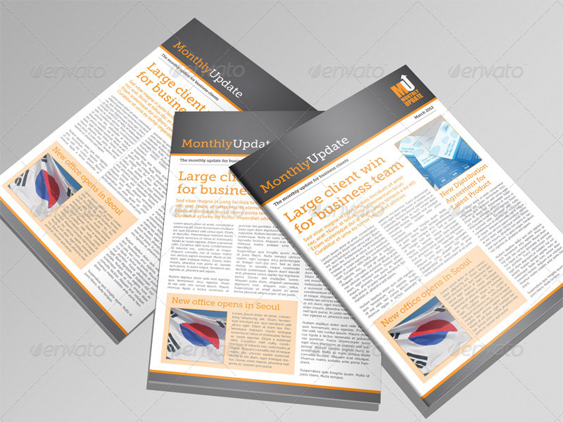 Business Newsletter InDesign Template