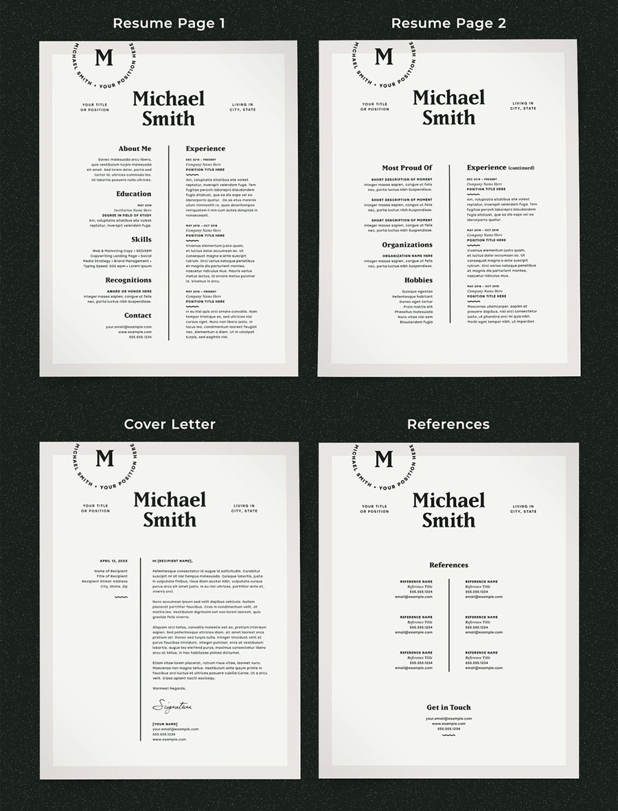 Modern Resume Layout Kit