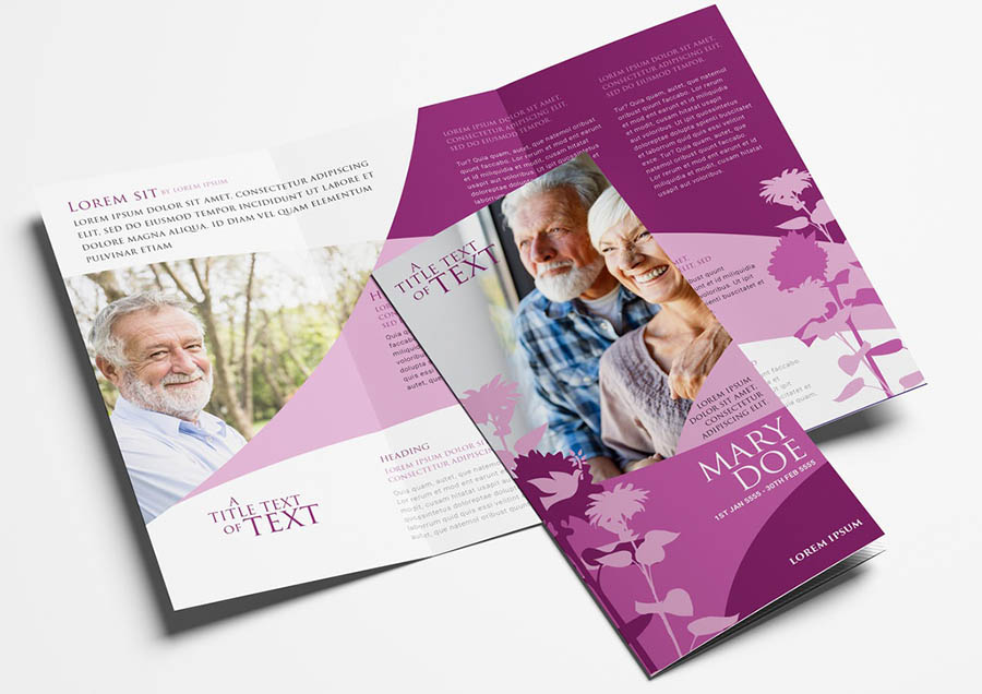 Church Trifold Brochure for Funeral Service