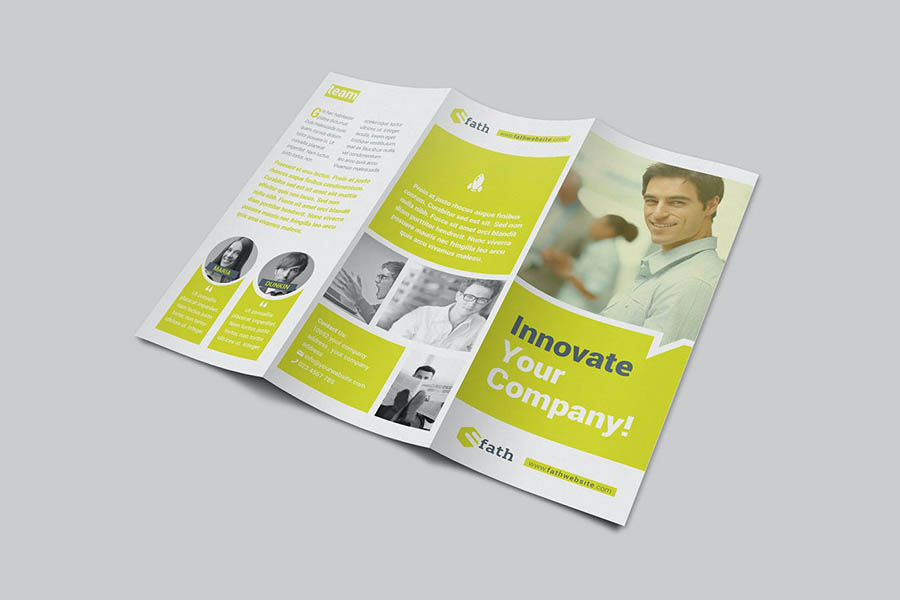 Corporate Trifold Brochure Templates for InDesign