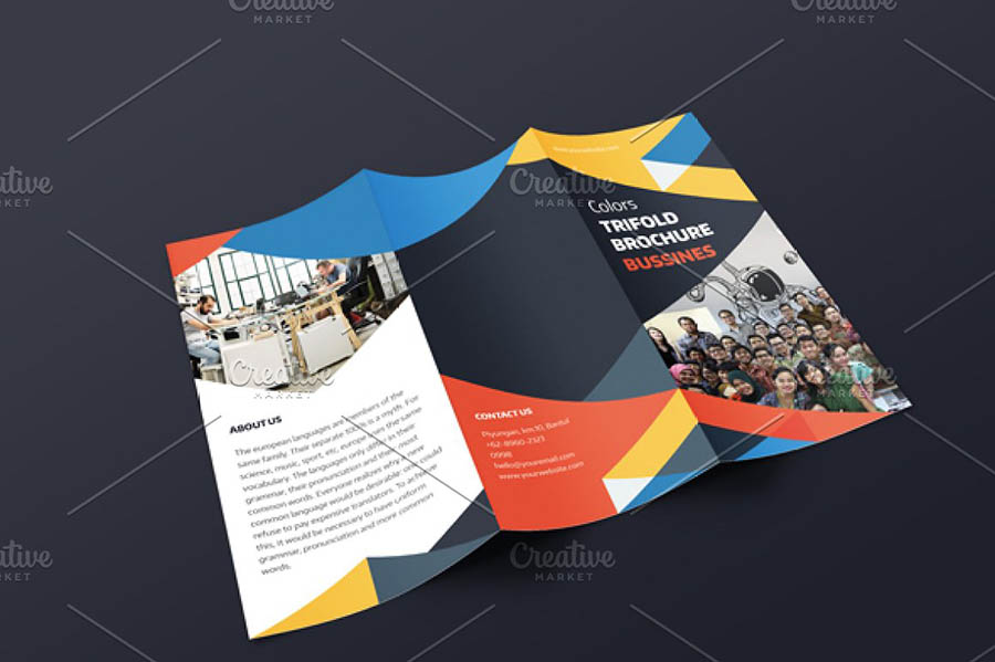 Colors Tri Fold Brochure Template