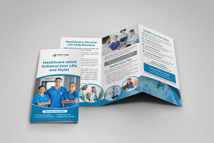 Medical Healthcare Trifold Brochure