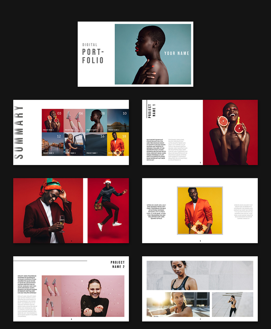 Digital Portfolio Layout