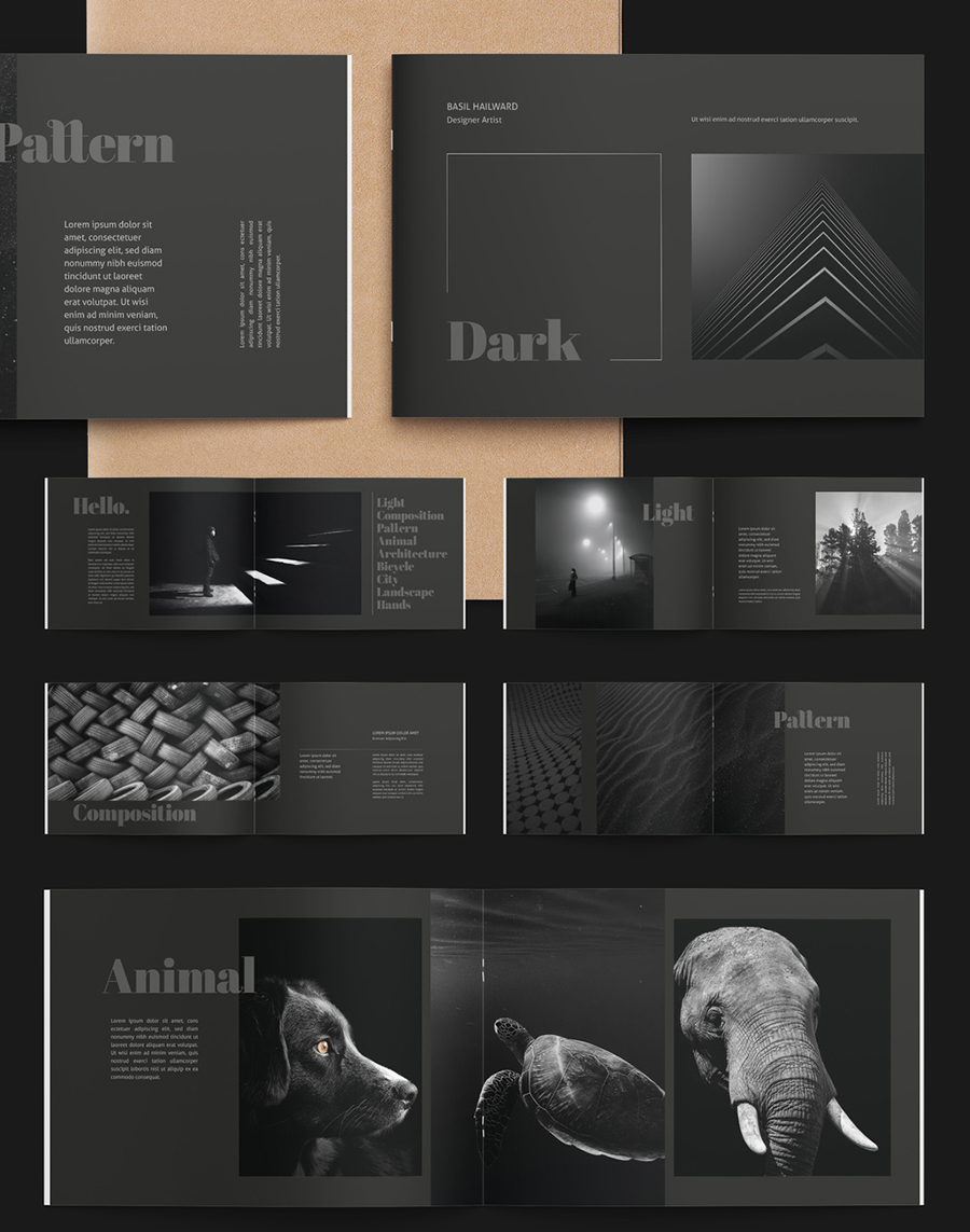 Black Portfolio Layout