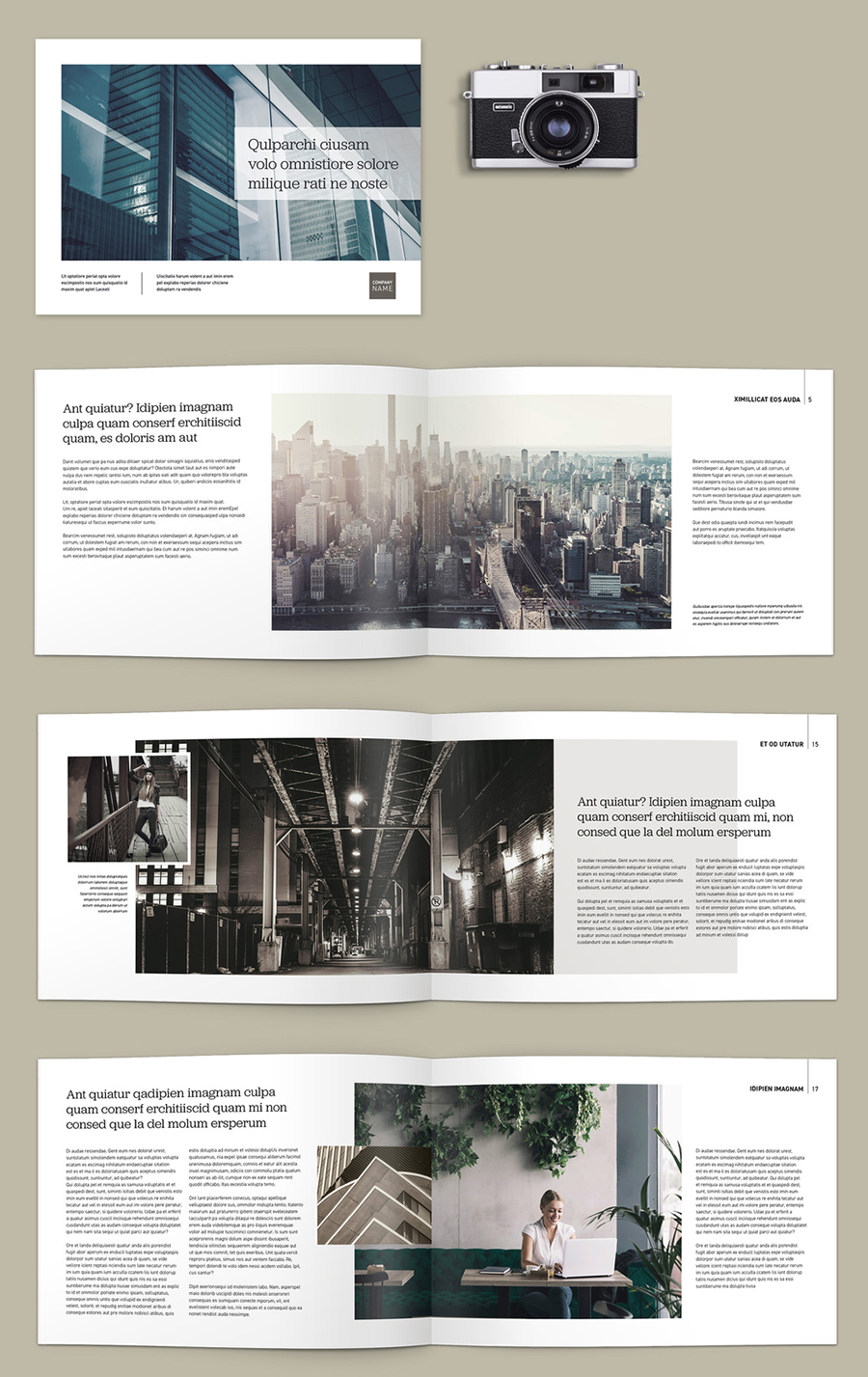 Horizontal Business Brochure Layout