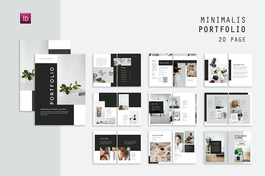 Minimal InDesign Portfolio Template