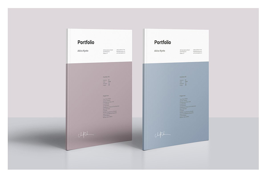 Minimal InDesign Portfolio Template