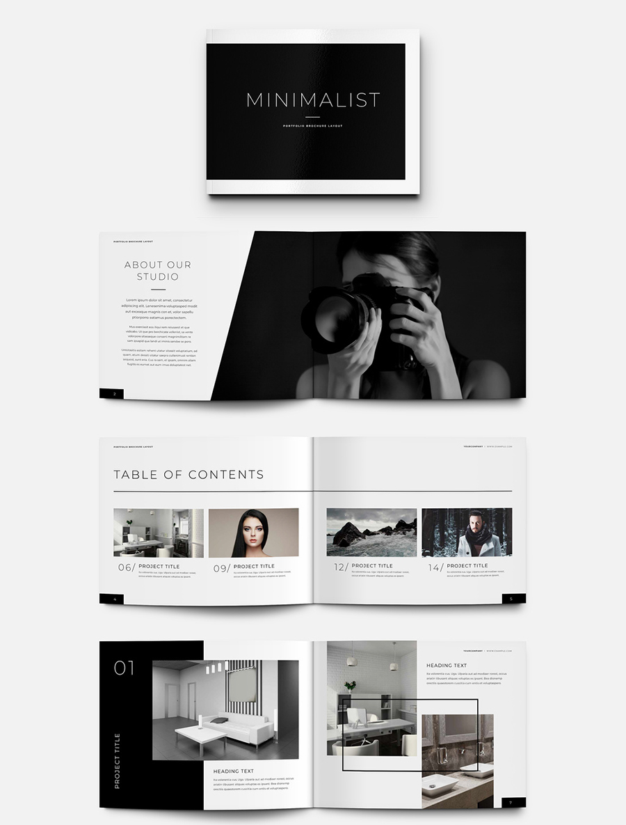 Minimalist Portfolio Brochure Layout