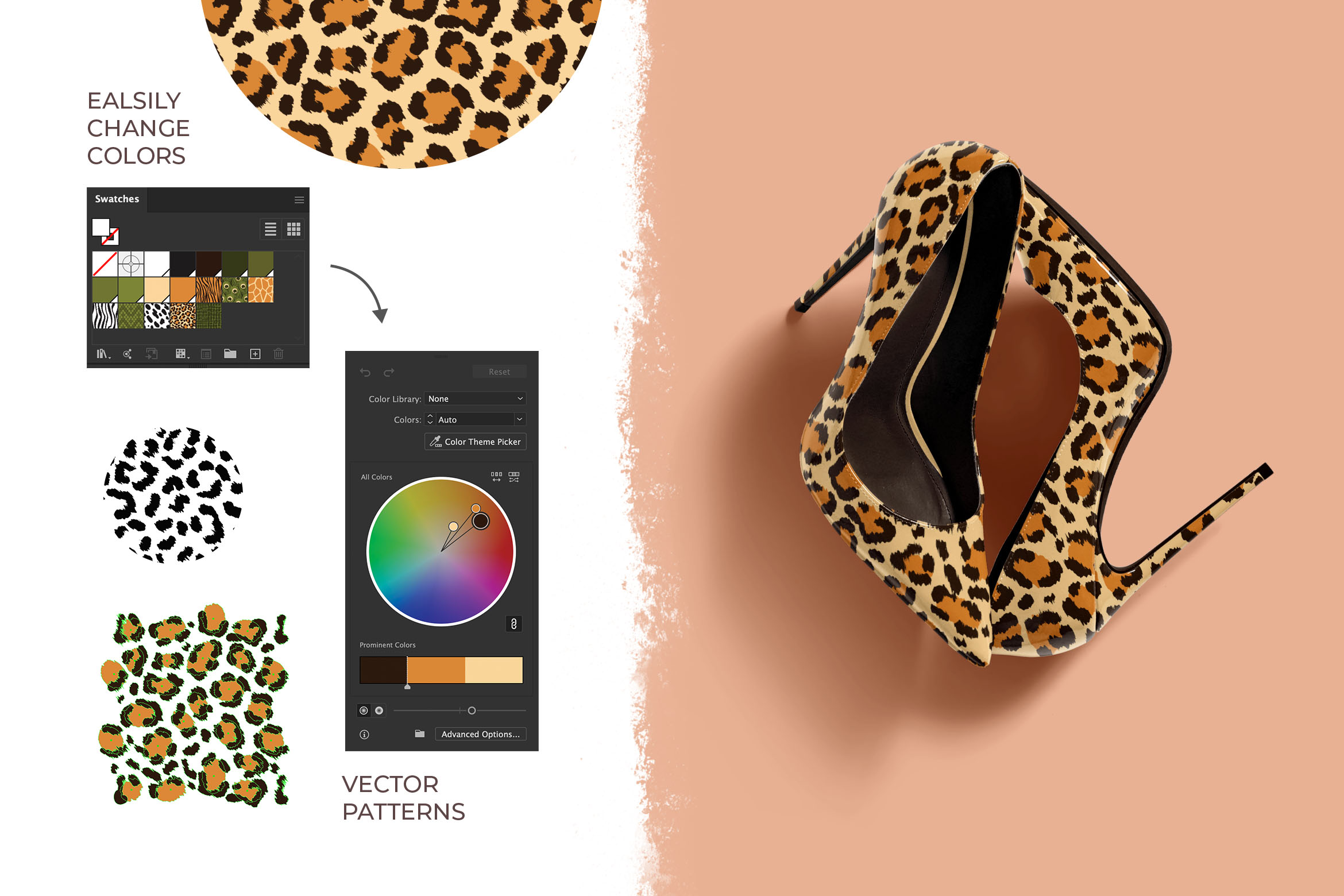 Vector Animal Print Patterns for Photoshop & Illustrator