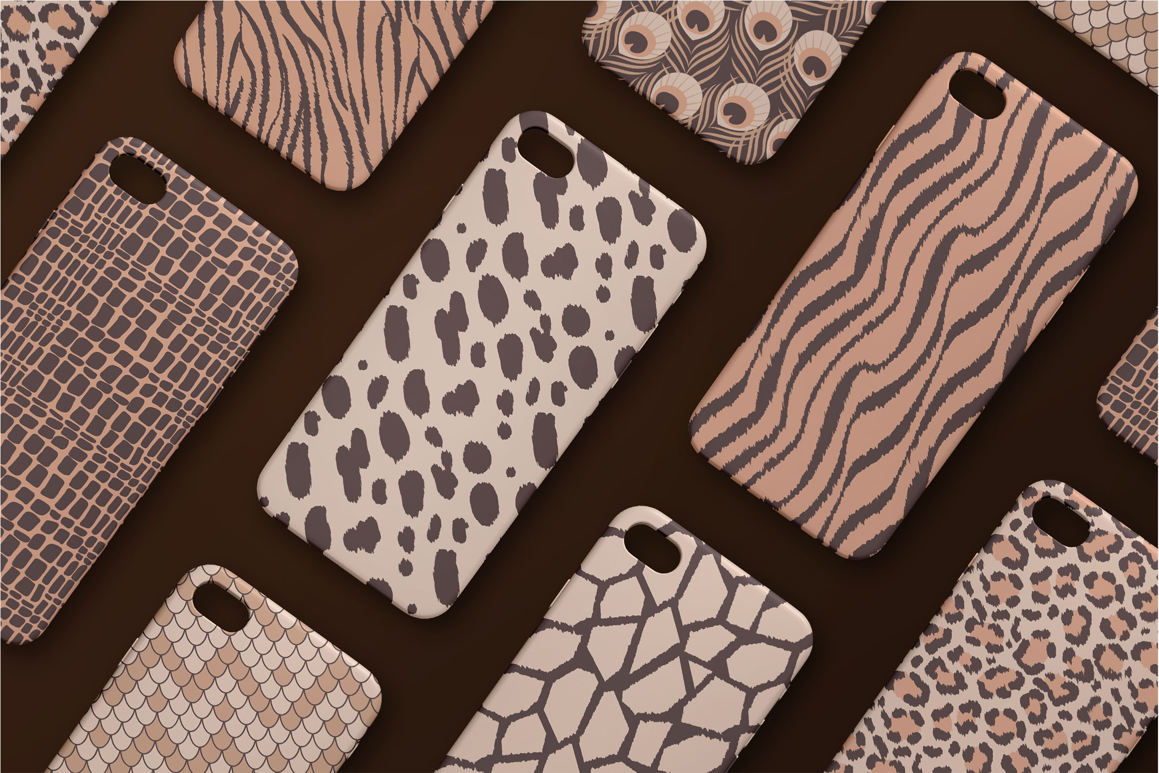 Vector Animal Print Patterns for Photoshop & Illustrator