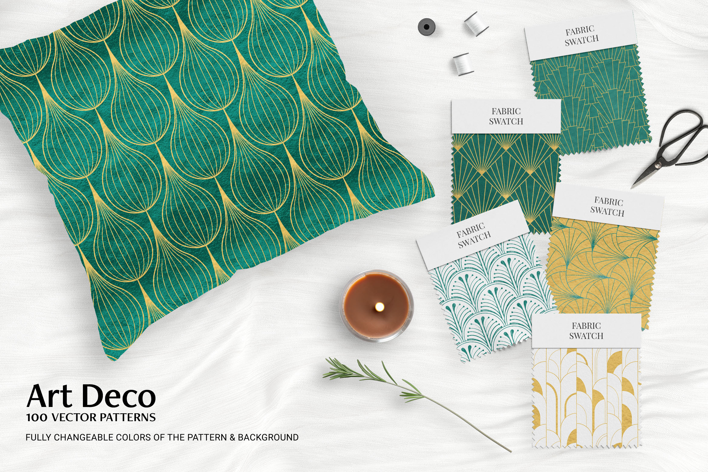Art Deco Patterns Mockup