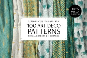 Art Deco Patterns for Photoshop & Illustrator