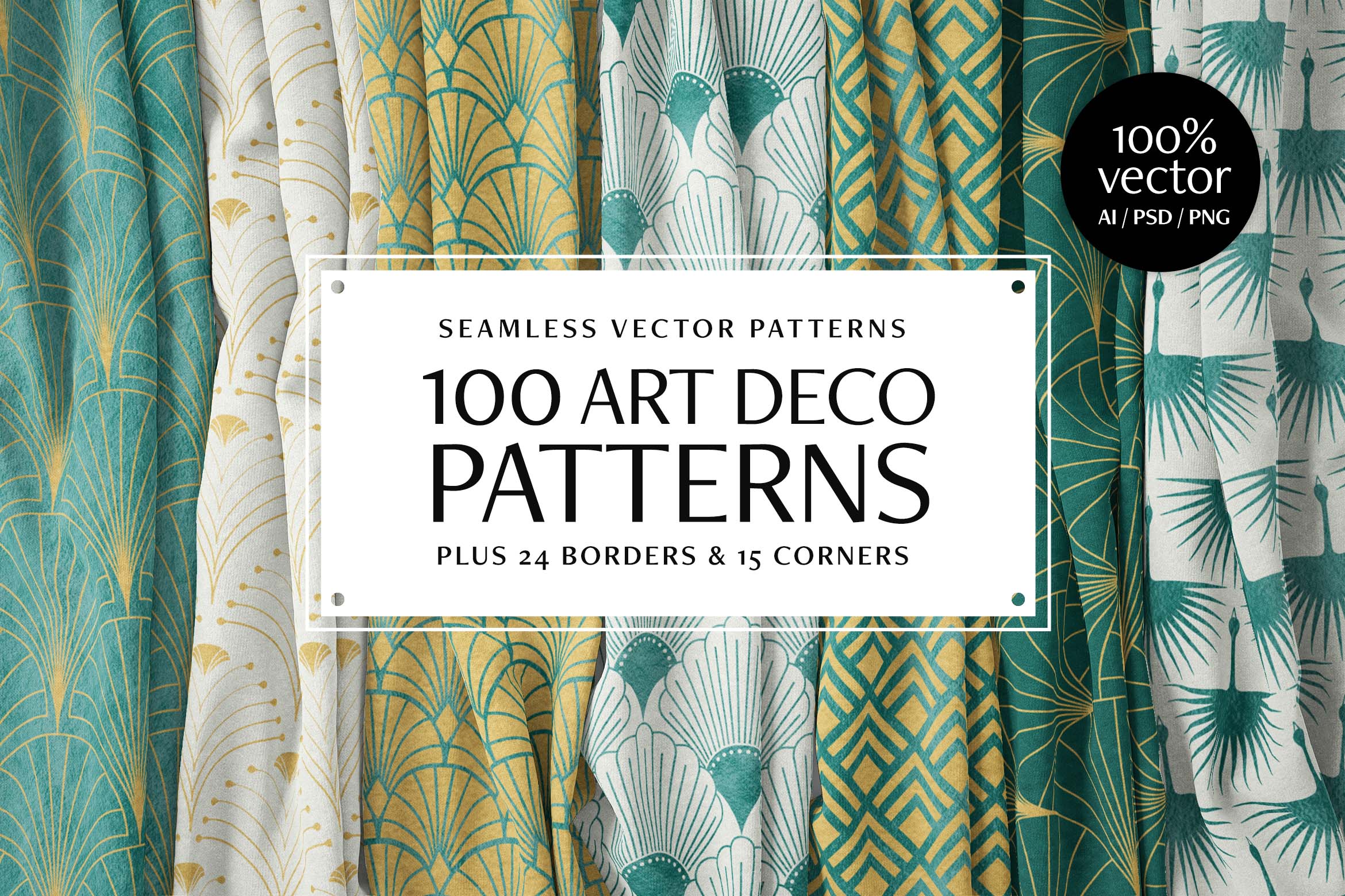 Art Deco Patterns for Photoshop & Illustrator