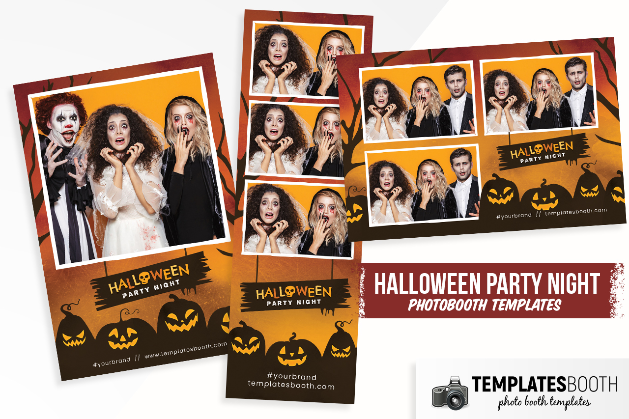 Halloween Party Photo Booth Template