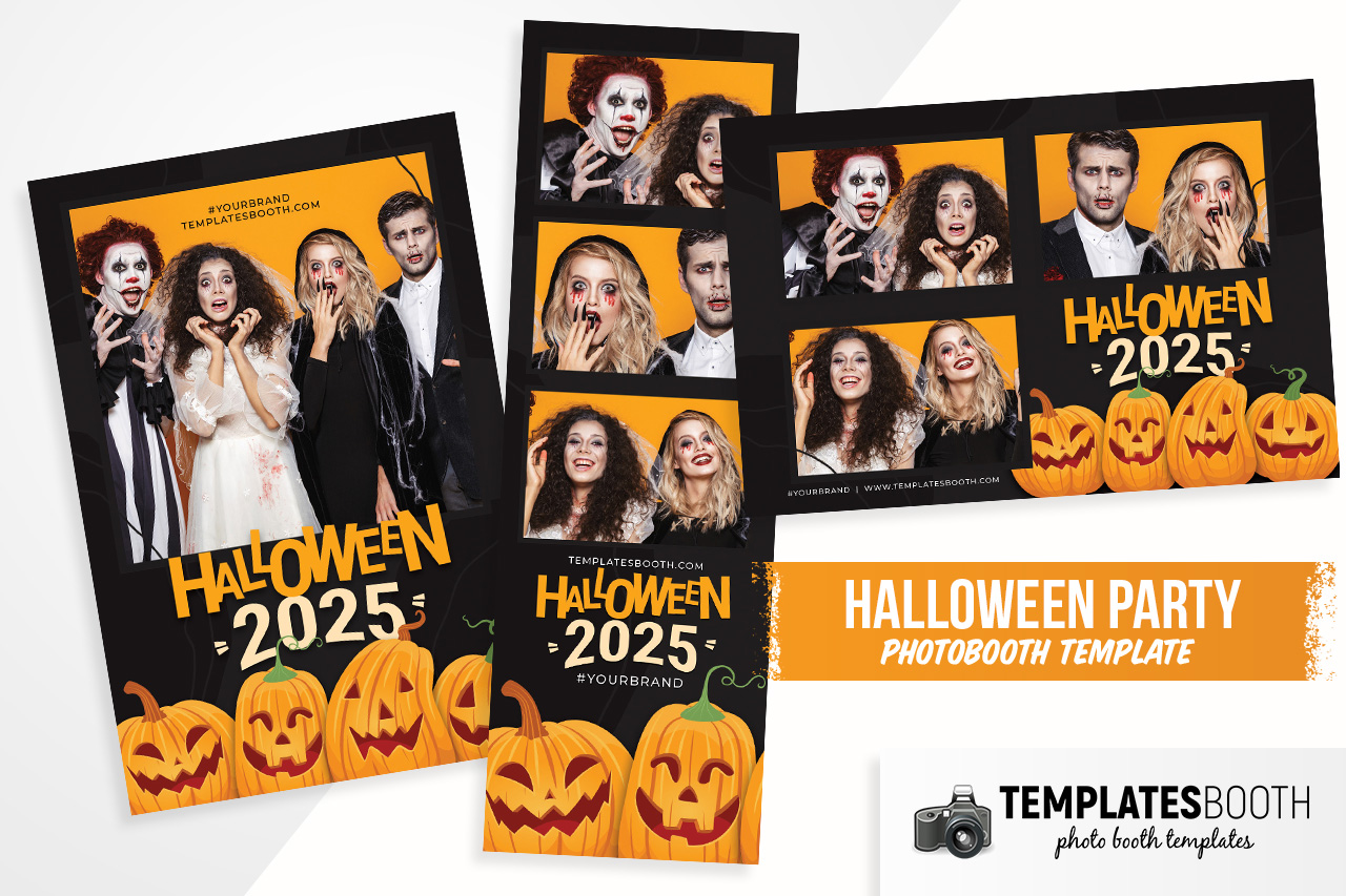 Halloween Party Photo Booth Template