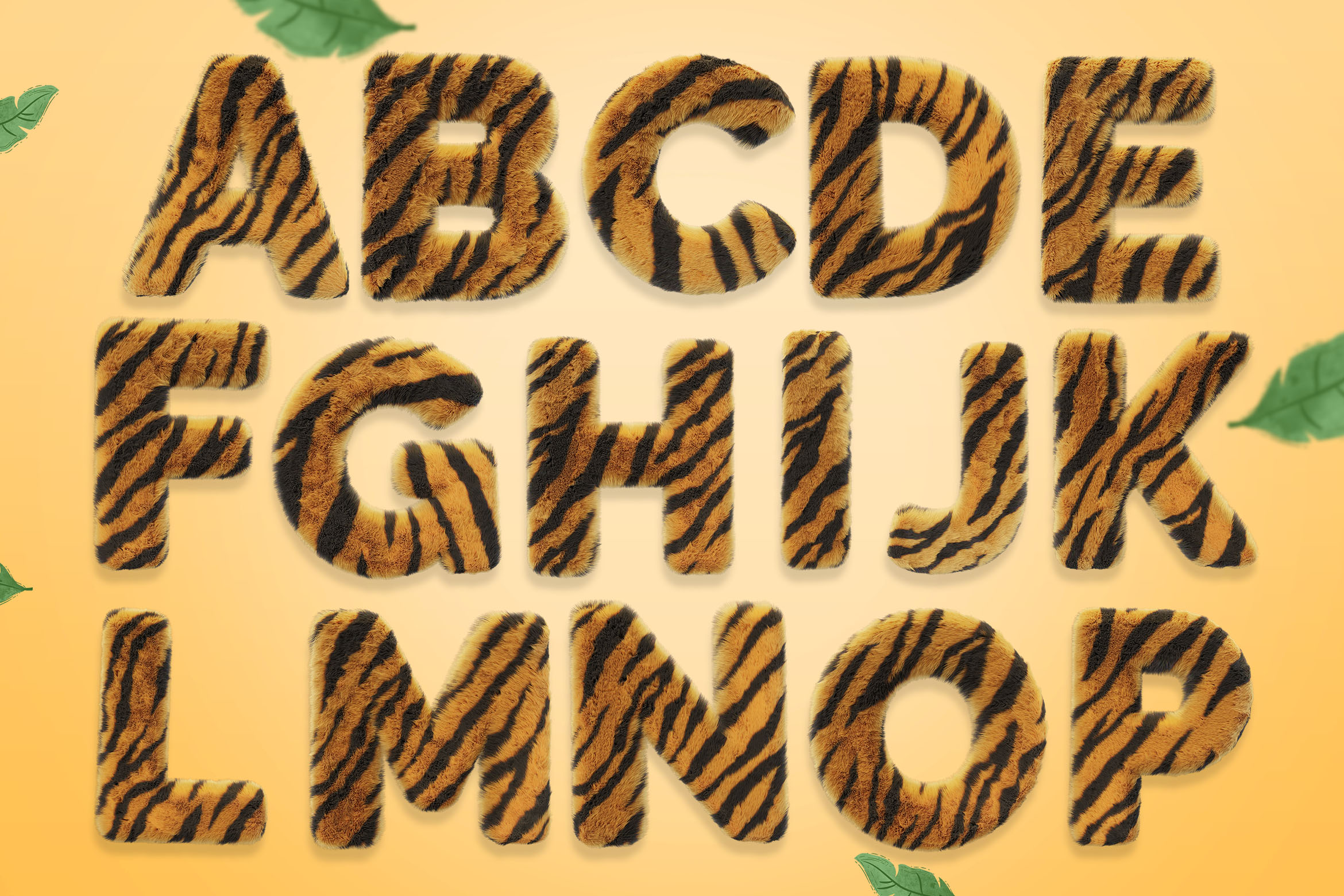 Tiger Text 3D Lettering Pack