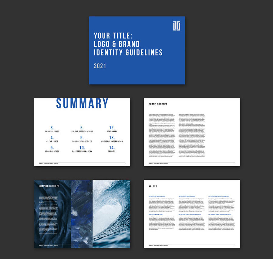 Brand Guidelines Manual Layout