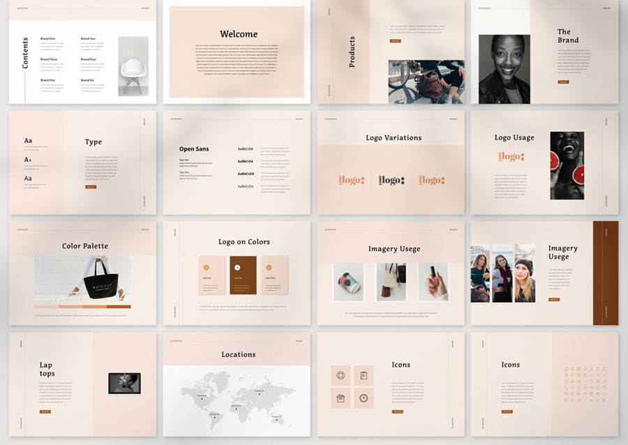 Brand IDentity Guidelines Brochure Layout