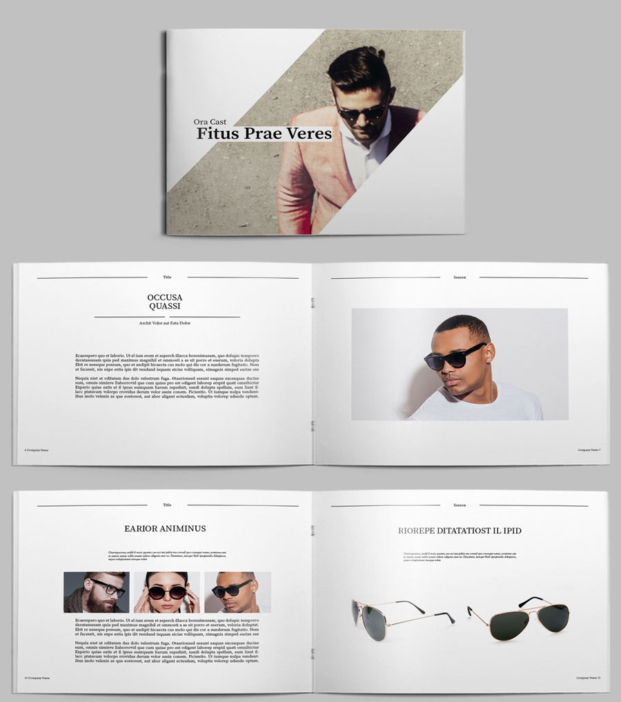 Fashion Lookbook Layout