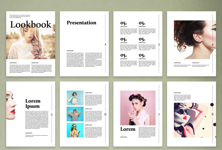 Modern Fashion Digital Lookbook Layout