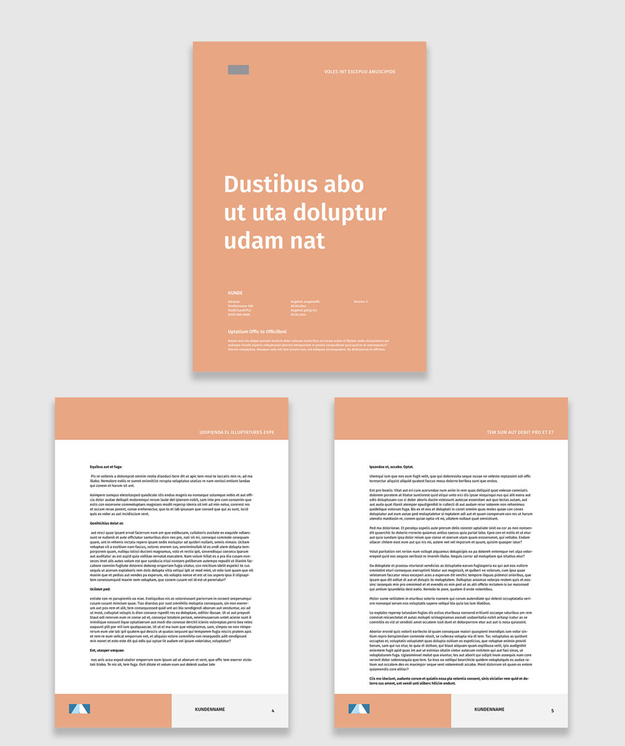 Modernes Angebotslayout