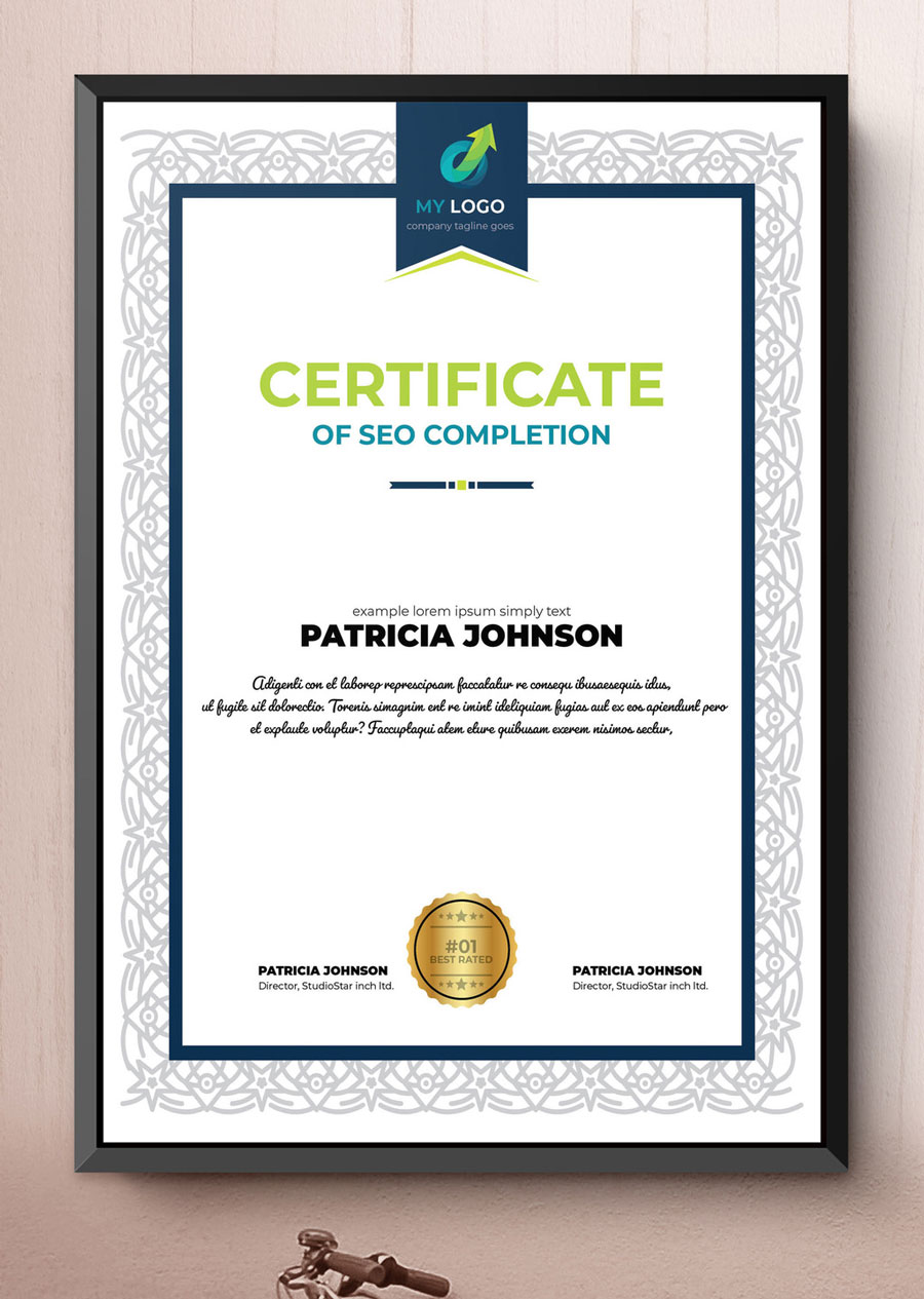 Multipurpose Certificate Layout