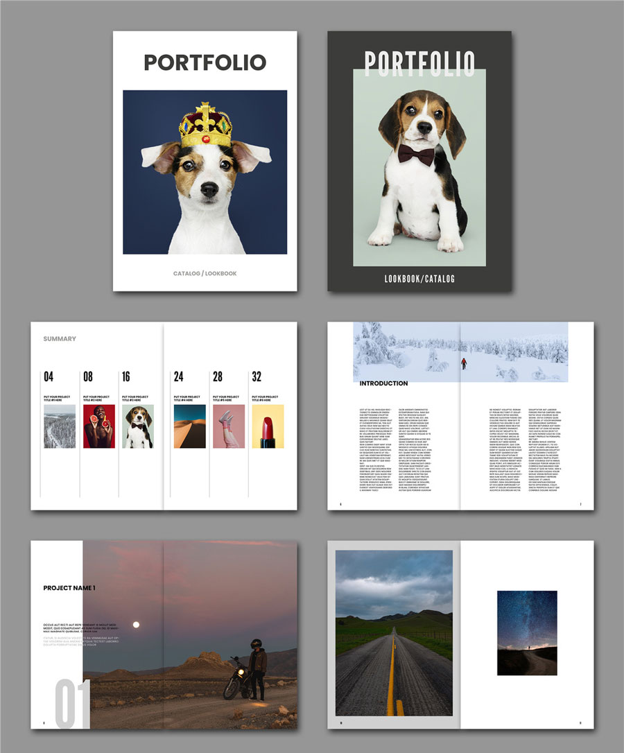 Portfolio or Lookbook Layout