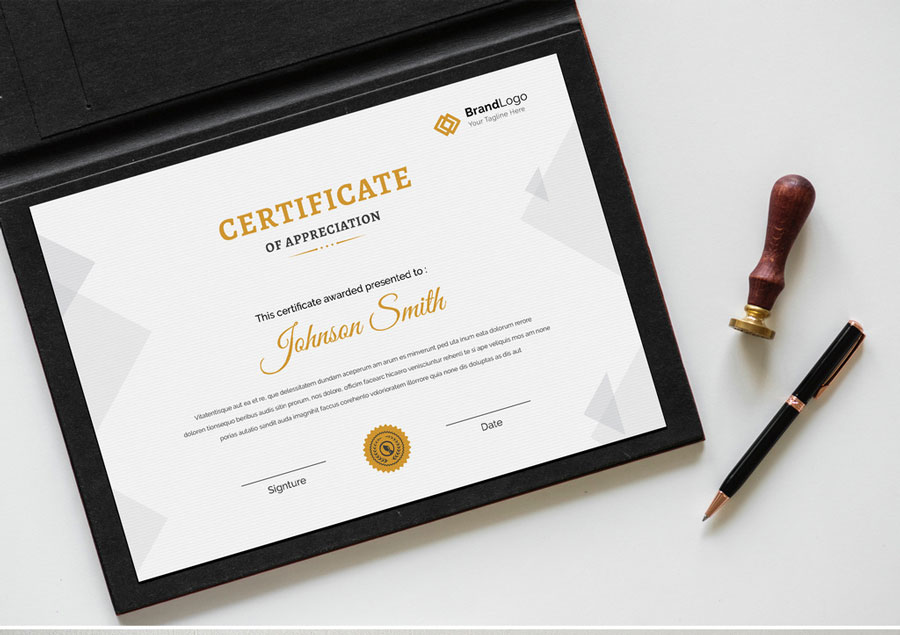 Simple Certificate Layout