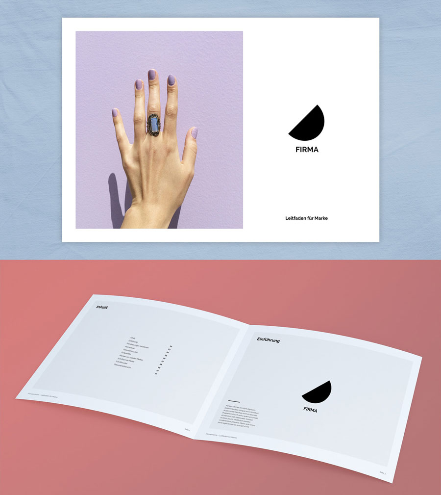 Spritziges Style-Leitfaden-Layout