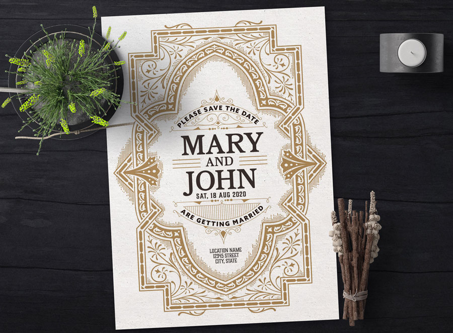 Wedding Invitation Layout