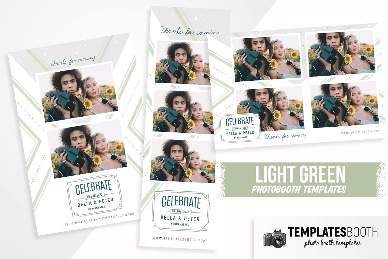 Light Green DSLR Booth Template