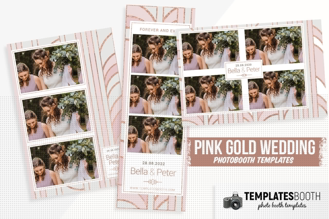 Pink Gold DSLR Booth Template