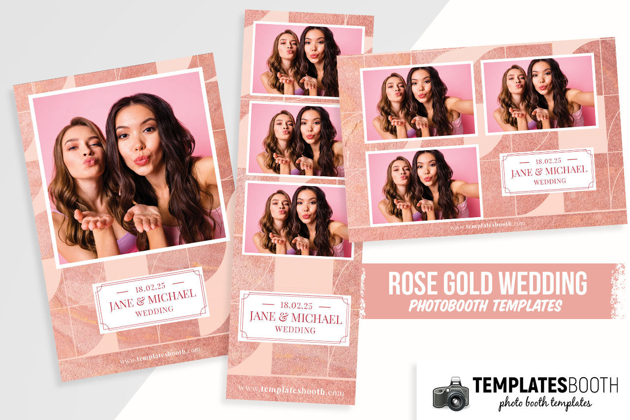 Pink Wedding DSLR Booth Template