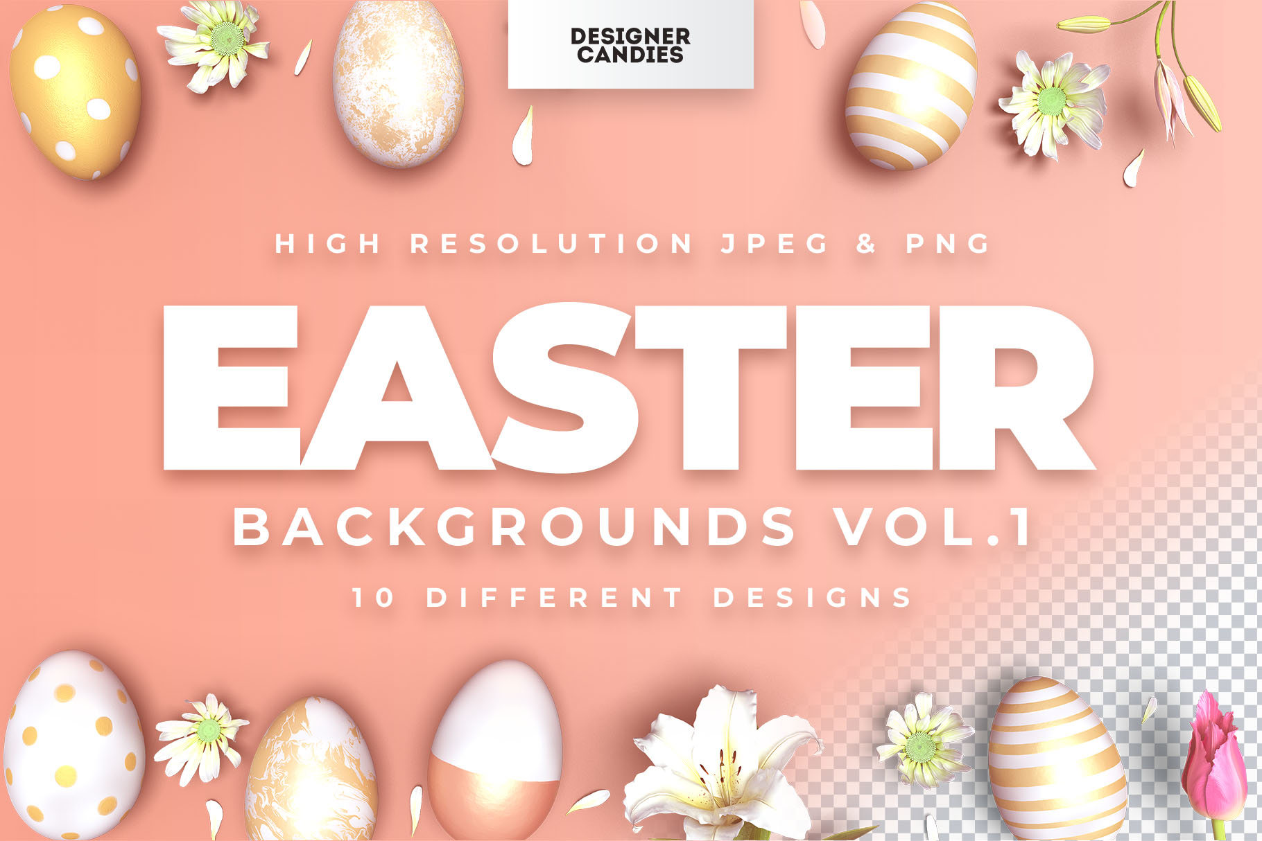 Easter Backgrounds Vol.1 (PSD)