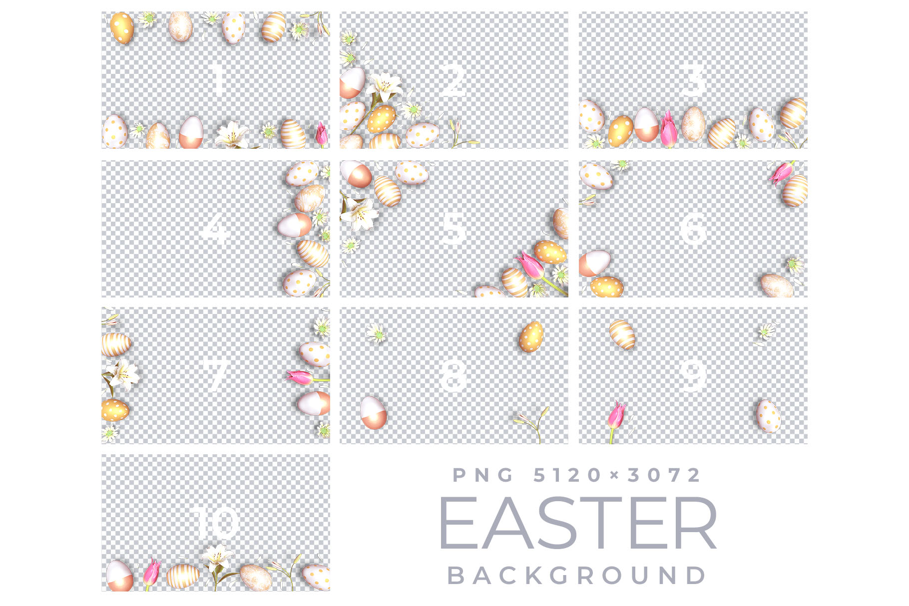 Easter Backgrounds Vol.1 (PSD)