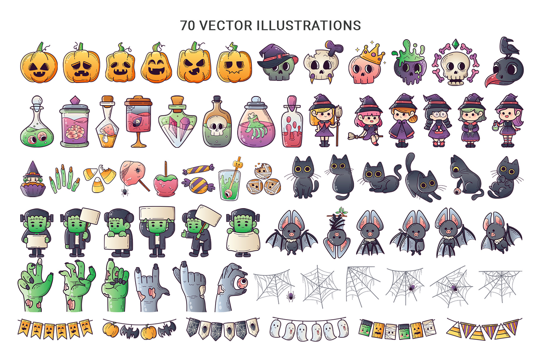 Halloween Clipart Graphics in PSD, Ai, Vector, EPS, SVG & PNG Formats