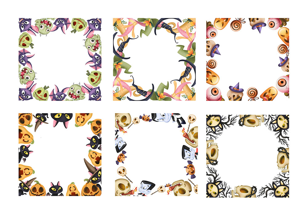 Halloween Frames PNG Clipart