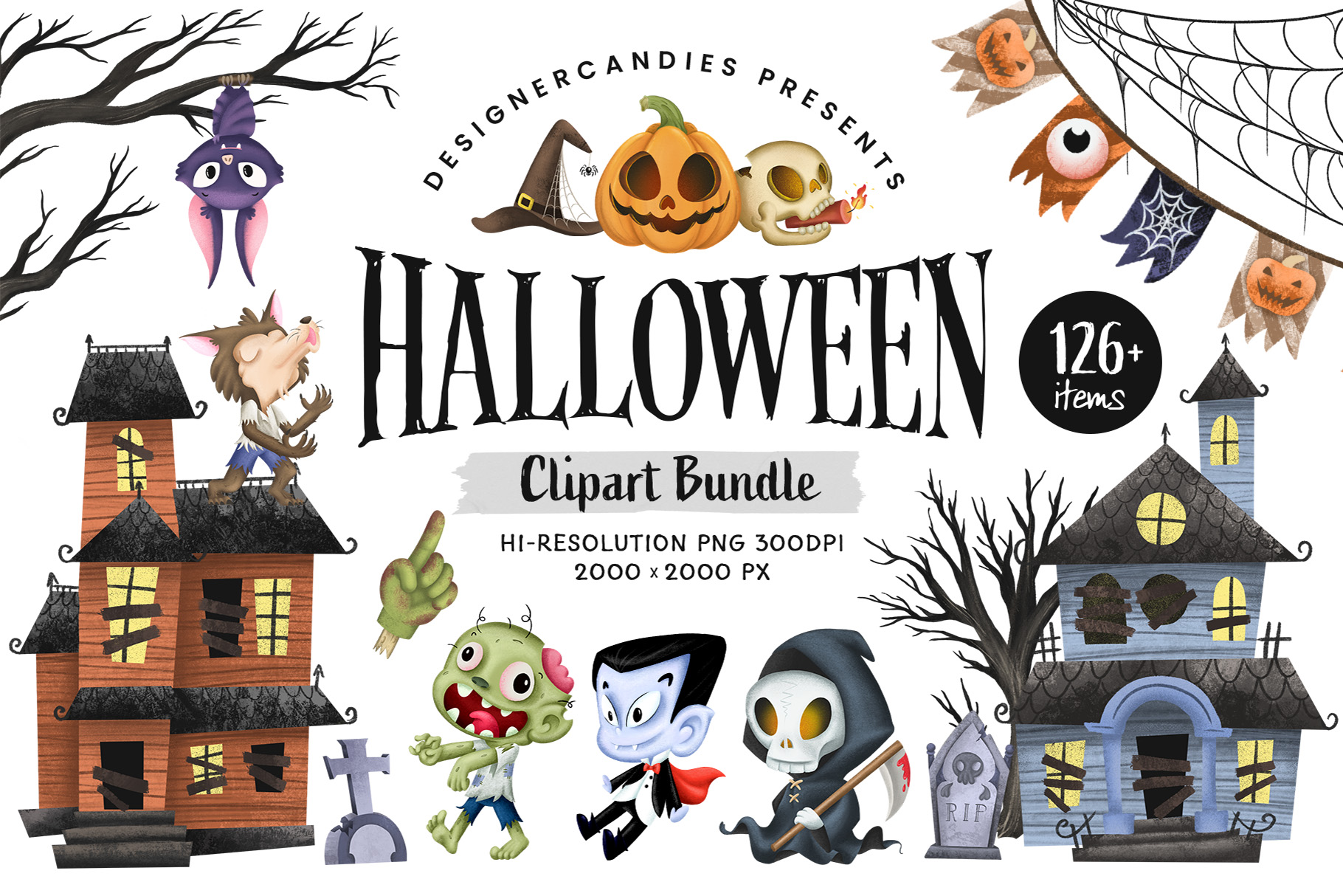 Halloween PNG Clipart Illustrations