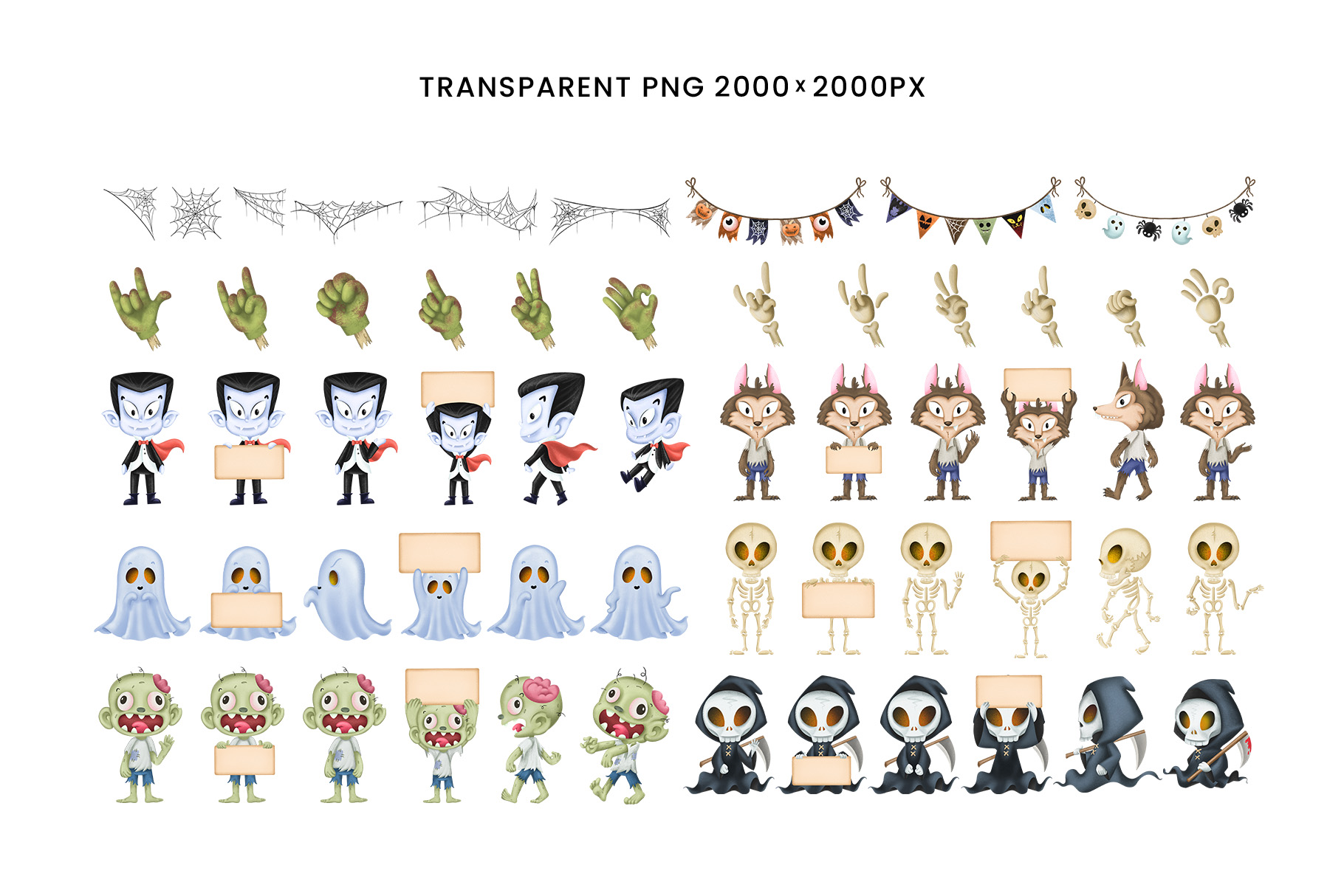 Halloween PNG Clipart Illustrations